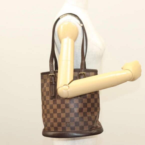 LOUIS VUITTON Damier Ebene Marais Shoulder Bag N42240 LV Auth 135542